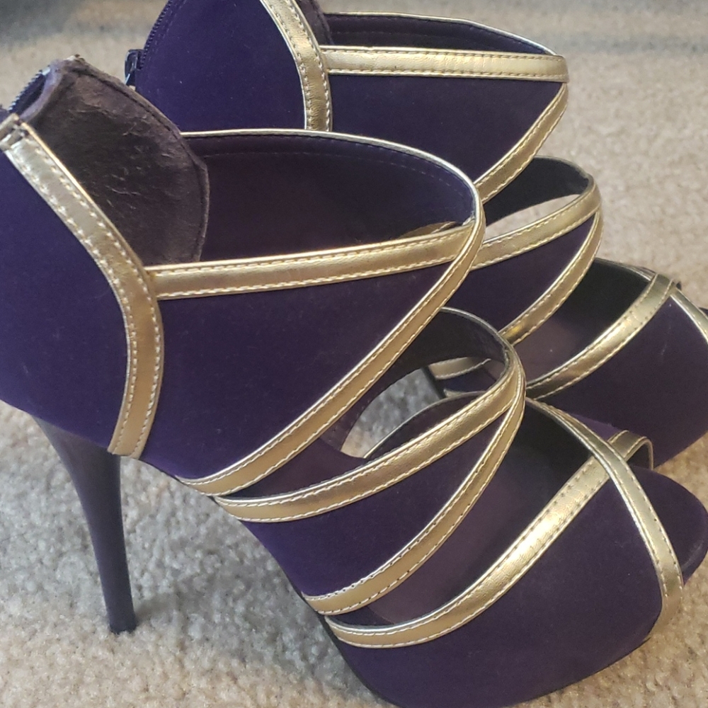 Velvet heels